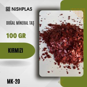 Nishplas Doğal Mineral Taş – Kırmızı – MK-20