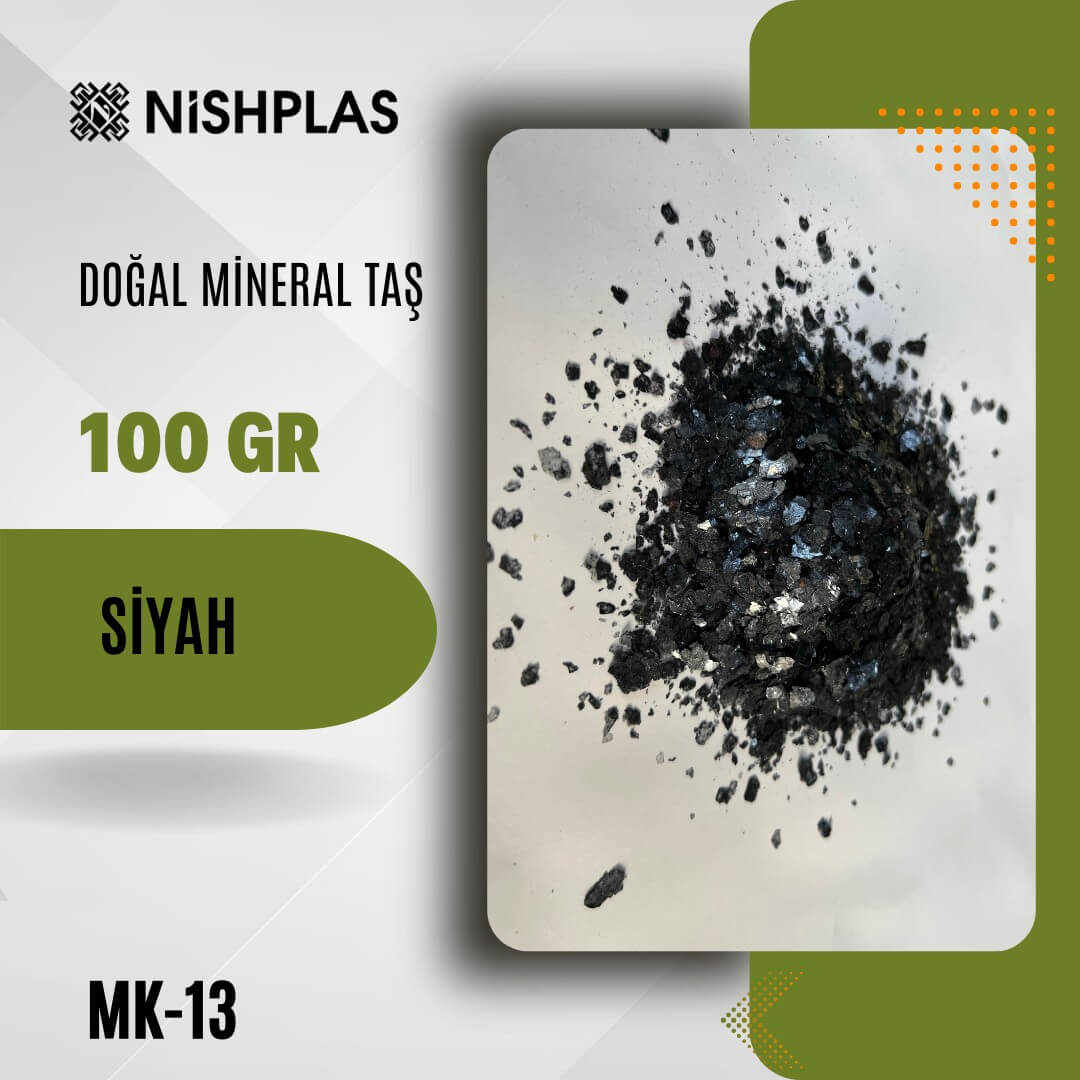 Nishplas Doğal Mineral Taş – Siyah – MK-13