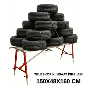 MİDİLLİ Teleskopik İnşaat İskelesi - 48 CM En Serisi (160 CM Uzunluk)