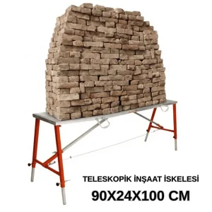 MİDİLLİ Teleskopik İnşaat İskelesi - 24 CM En Serisi (100 CM Uzunluk)