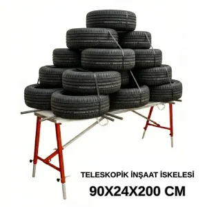 MİDİLLİ Teleskopik İnşaat İskelesi - 24 CM En Serisi (200 CM Uzunluk)